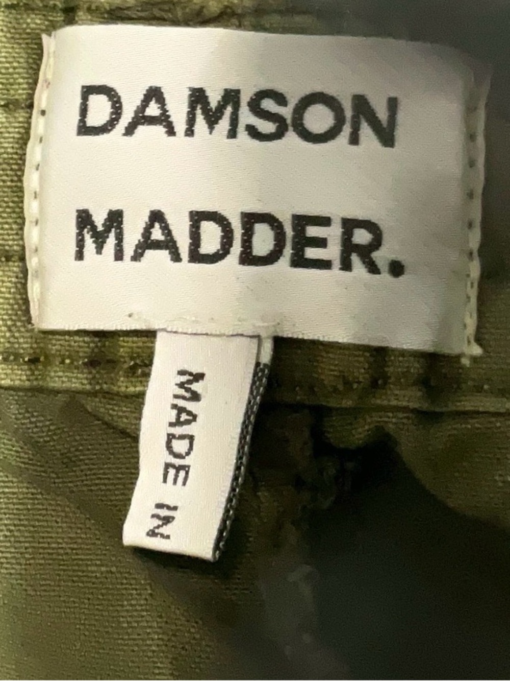 Damson Madder Felix Twill Trousers in Olive US 8 / UK 12 - Picture 16 of 16